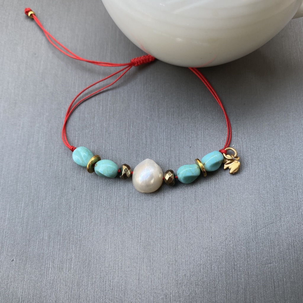Pulsera pepitas verdes