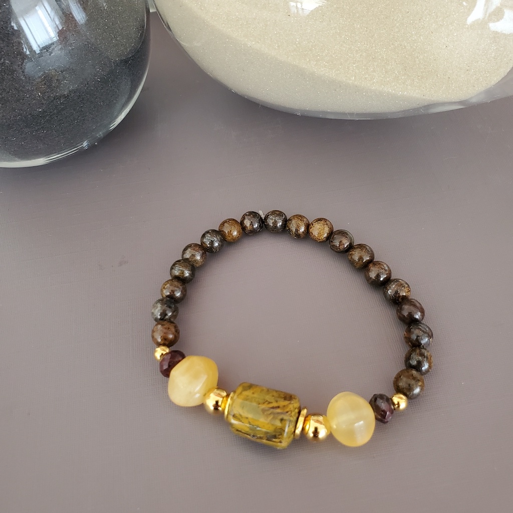 Pulsera piedra verde