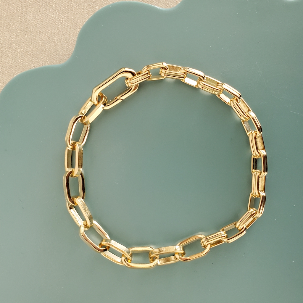 Pulsera óvalos combinados