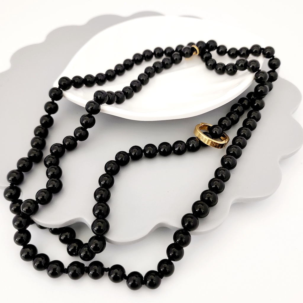 Collar cristal negro